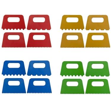 Imagem de Lependor Kit de Raspadores de Tinta, 16 Peças Ferramenta Raspador de Tinta para Artesanato Faça Você Mesmo Raspagem de Tinta Faca de Aprendizagem Cerâmica Crianças Brincam A Óleo Ferramentas de Pintur