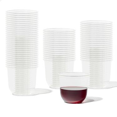 Imagem de TOSSWARE NATURAL Arc - Copos frios transparentes à base de plantas 350 ml - Alternativa de plástico para festas, despedidas de solteira, casamentos - Reciclável - Conjunto de 50