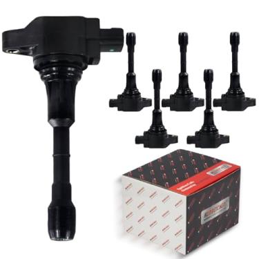 Imagem de HAOBEICHEN Conjunto de Bobinas de Ignição com 6 Unidades Compatível com Nissan 350Z Altima Murano Pathfinder Infiniti Fx35 G35 Jx35 Q50 Q70 2005 2007 2008 2009 2010 2011 2012 2013 (Uf550)