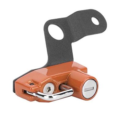 Imagem de Cabide de Trava para Capacete Feito de Liga de Alumínio, Resistente, Fácil de Usar Com Duas Chaves, Adequado para GSX1300R 2008+ (Laranja)