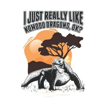 Imagem de Komodowaran Notizbuch: I just really like Komodo Dragons Komodowaran / 6x9 Zoll / 120 linierte Seiten