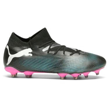 Imagem de PUMA Chuteira feminina Future 7 Match Firm GroundArtificial Ground com cadarço - preto, azul, rosa, preto, azul, rosa, 34