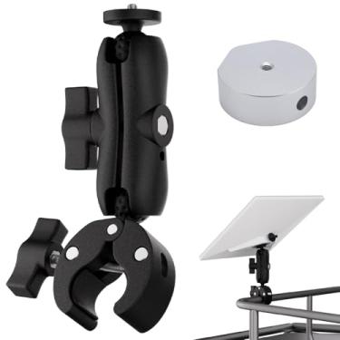 Imagem de Starlink Mini Mount, Starlink Mini Clamp Mount Ajustável para RV/Iate/Guardrails, Starlink Mini Pole Mount Clamp Bracket Kit, Starlink Mini Acessórios (Adaptador prateado)