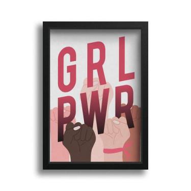 Imagem de Quadro Decorativo Girl Power Mulheres Unidas Força A3 42x30 - Deliquad