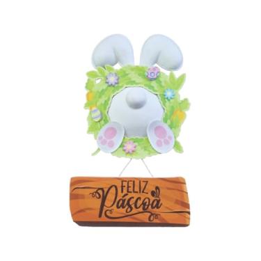 Imagem de Guirlanda de Páscoa em EVA – Coelho e "Feliz Páscoa"!
