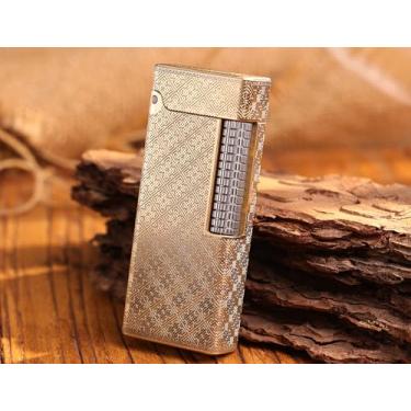 Imagem de WDMART - Isqueiro mecânico de latão H59 • Isqueiro de óleo de chama macia retrô • Isqueiros de querosene de chama aberta e fresca, abertura de tampa com um clique • Modelo: Flame Spirit (JX)