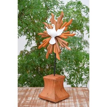 Imagem de Lindo Divino Espírito Santo 32 cm em Madeira.