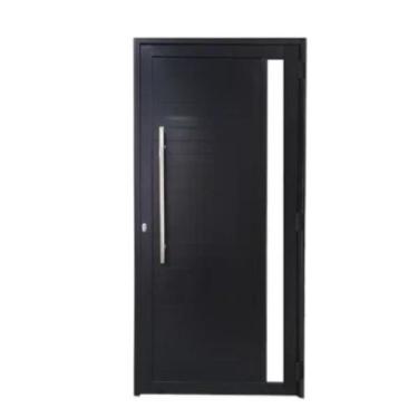 Imagem de Porta Lambril 210x080 C/ P C/ Vidro Preta Lado Esquerda L25 - RV PORTA