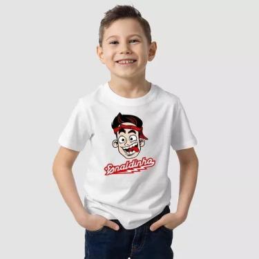 Imagem de Camiseta Infantil Vermelha - Enaldinho Influencer para Fãs - Loja Dink