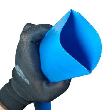 Imagem de Mangueira Flat Achatada Azul 5 Bar 3 Polegadas Irrigação Água Motobomb