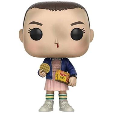 Imagem de POP [Stranger Things – Boneco de vinil da Funko Eleven with Eggos (pacote com capa protetora de caixa compatível), multicolorido, 9,5 cm