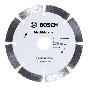 Imagem de Disco Diamantado MultiMaterial Segmentado Bosch 110x20/16mm