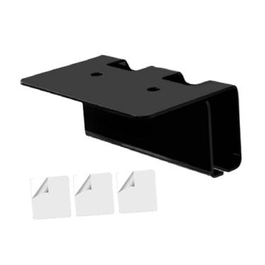 Imagem de DimyFew Porta da escova de dentes, organizador de escova de dente, montagem na parede, multifuncional e acrílico para a família do banheiro do banheiro, Preto