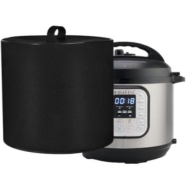 Imagem de CouldyCasi Capa de Poeira com Panela Instantânea de 6 Litros, Capa de Panela de Pressão À Prova D'Água Resistente para Panela de Pressão Elétrica Instant Pot Duo Plus 9 Em 1 6 Litr (0, Preto)