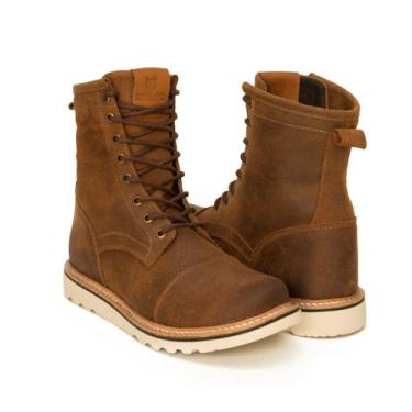 Imagem de Bota Coturno MocToe Masculino Couro - RANCLAFE CALÇADOS, Dourado, 42
