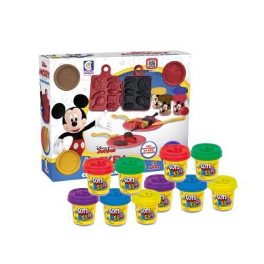 Imagem de Kit Brinquedo Infantil Massinha de Modelar Churrascaria Mickey Disney 