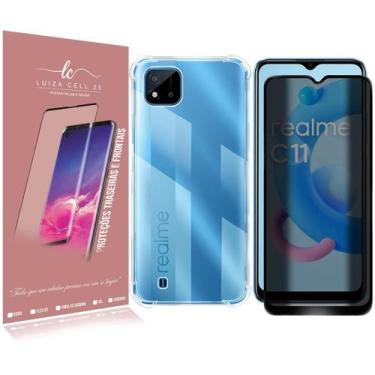 Imagem de Capa Capinha Space + Película Anti Spy P/ Realme C11 6.52 - Luiza Cell