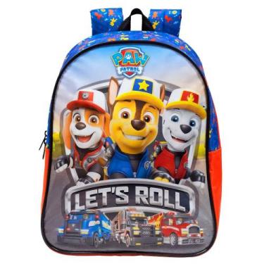 Imagem de Mochila Infantil Costas Patrulha Canina Let's Roll G Xeryus, Azul