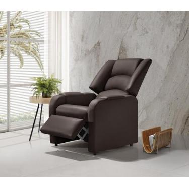 Imagem de Poltrona Reclinável Papai Suécia - Estética - material sintético Marro
