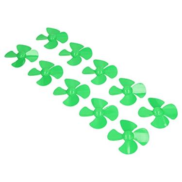 Imagem de 10pcs 60mm 4 Blades Hélice, Acessórios de Hélices de Barcos de Giro de Plástico, Com Orifício de 2 Mm, para Acessórios de Brinquedos de Brinquedo Diy Modelos de Carros de (Verde)