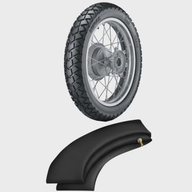 Imagem de Kit Pneu Xre 300 Lander 130/80-18 66s Tr300 Vipal + Camara