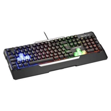 Imagem de Teclado Gamer Semi Mecânico Preto Usb Led Warrior Multilaser Tc208
