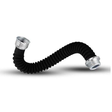 Imagem de Mangueira respiratória de rosca universal de 40 mm: Mangueira de suprimento de ar de 50 cm - Montagem de tubo flexível - Compatível com respiradores de filtro de máscara de gás PAPR para soldagem de