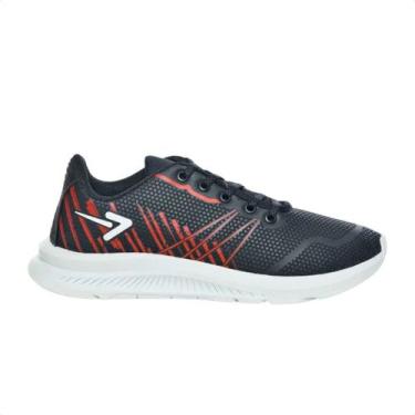 Imagem de Tênis Masculino Running Jogging Box 200 Preto E Vermelho, Preto, Verme