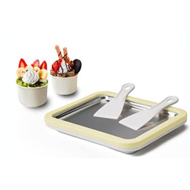 Imagem de JoyMech Máquina De Fazer Sorvete Em Rolo, Panela Sweet Spot, Placa Fria Instantânea, Ideal Para Sorvetes Cremosos, Iogurte Congelado E Gelato (Amarelo)