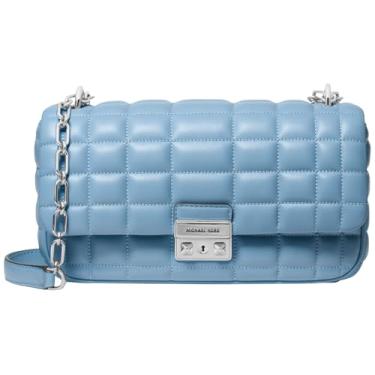 Imagem de Michael Kors Bolsa de ombro grande com corrente conversível Tribeca, cambraia, Cambraia