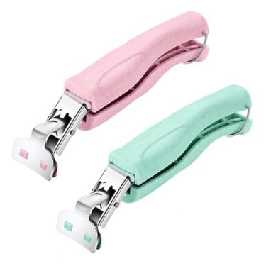 Imagem de SPTECHMAKE Grampos de garra de aço inoxidável antiqueimadura para pratos quentes e pinças para mover pratos quentes ou tigelas com comida para fora do forno de micro-ondas instantâneo (2, verde, rosa)