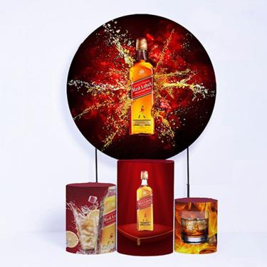 Imagem de Kit Painel de Festa Redondo e Trio Capa Cilindro Boteco - Fera Print