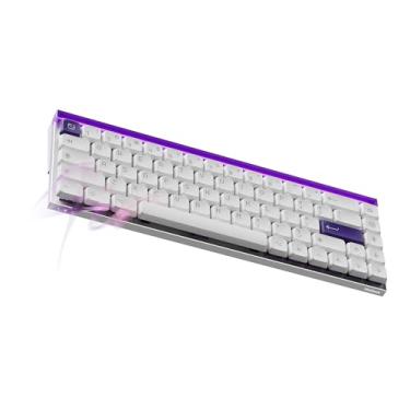Imagem de MelGeek Teclado Com Fio Made68 Air, Teclado Gamer Discreto Com Interruptor Magnético De Efeito Hall, Gatilho Rápido 65% Compacto, Hot-Swappable, Toque De Encaixe Rgb E Atuação Ajustável, Hive Perso