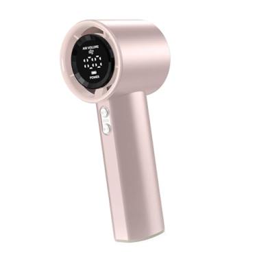 Imagem de Generic Ventilador de ventilador portátil Fan de resfriamento de refrigeração Fan leve 100 velocidades ajustáveis ​​para acampamento de viagens atividades ao, Rosa