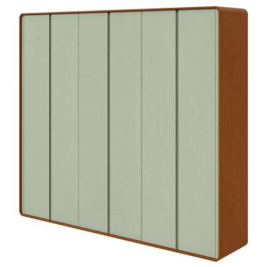 Imagem de Guarda Roupa Casal Loop 6 Portas Frassino Sálvia – Lopas