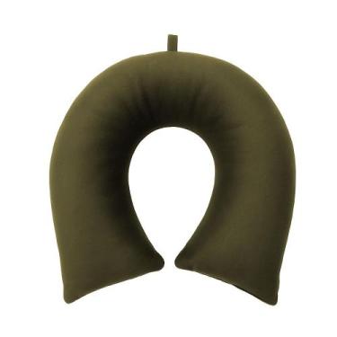 Imagem de Travesseiro de Pescoço Aveludado Cristal - Hedrons, TAUPE