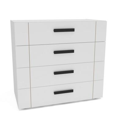 Imagem de Cômoda Lisboa 4 Gavetas Branca