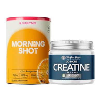 Imagem de Kit Creatina 150gr The One Supps + Morning Shot - Sabo Tangerina - Lata 144g - Sublyme