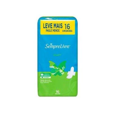 Imagem de Absorvente Dia e Noite Sempre Livre Adapt - com Abas 16 Unidades