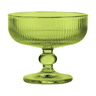 Imagem de Taça para Sobremesa Cazza Celebre em Vidro Verde 285ml