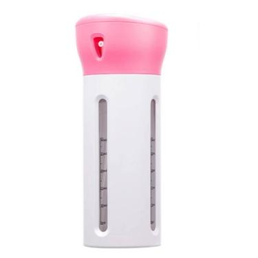 Imagem de Kit Garrafa Dispenser Portátil 4 Em 1 Para Shampoo e Cremes