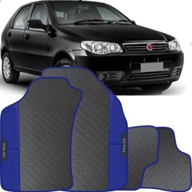Imagem de Lindo jogo tapete carro automotivo azul fiat palio g2 2004 a 2016 todo