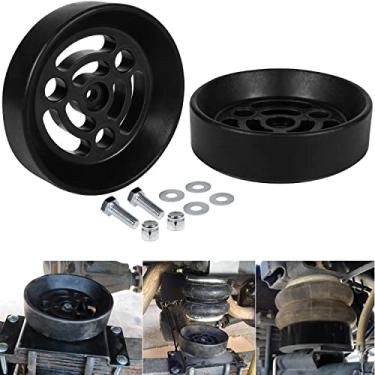 Imagem de Yoursme KU09140BK Kit de elevação para bagageiro de ar projetado para viagens de suspensão completa, adequado para todos os sacos de ar de 15 cm de diâmetro, para qualquer tamanho completo de caminhão 2/4 WD preto