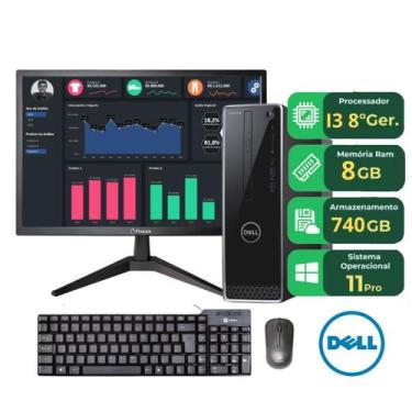 Imagem de Computador Completo Dell I3 78º Ssd 240gb Hdd 500gb windows 11 pro
