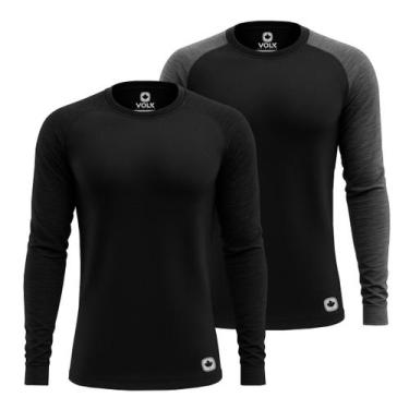 Imagem de Kit 2 Camisa Térmica Masculina Dryfit Proteção Segunda Pele - Volk, Ci