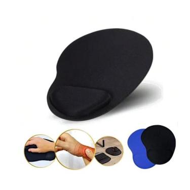Imagem de Kit 2 Mouse Pads Azul e Preto  Ideal para Escritório, Estudo e Home Of