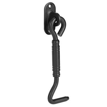 Imagem de Trava de Trava, Piso da Porta Aço Inoxidável Porta de Aço da Deslizante Janela Janela do Gancho, Acessórios de Hardware, Revestimento Preto, Instalação Simples, Com Parafusos para de Cabine, Galpão