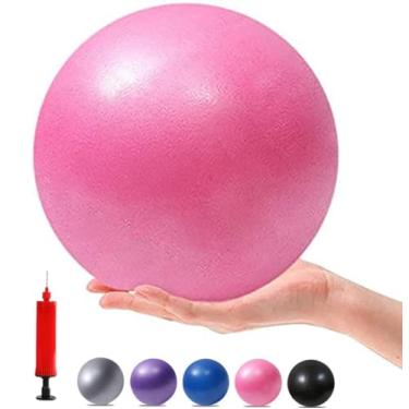 Imagem de XIECCX Mini Bolas De Yoga 6 Polegadas Exercício Pilates Terapia Equilíbrio Micropore Bola Barre Equipamento Para Estabilidade Em Casa Treinamento Físico Treinamento De Núcleo Com Bomba (Rosa)