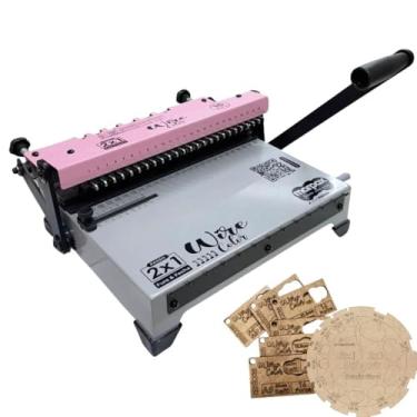 Imagem de Encadernadora Wire Color Rosa Conjugada Passo 2x1 15 Fls Marpax