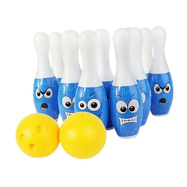 Imagem de Milageto Conjunto de boliche infantil, jogo ao ar livre, atividades de quintal, brinquedos para jardim de infância, lembrancinhas de festa, jardim